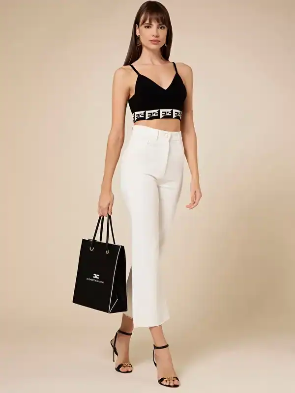Logoed band top