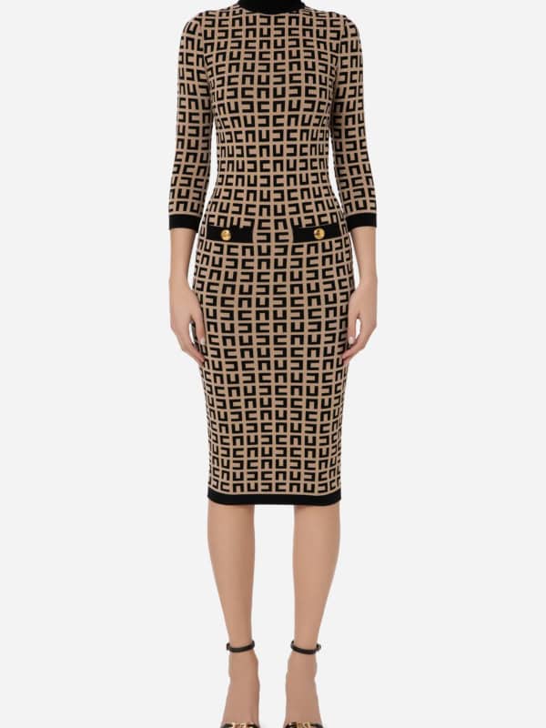 Calf length dress