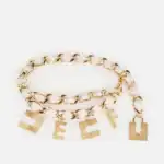 Chain belt with charms