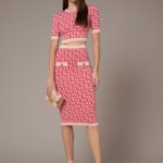 Pencil skirt with waistband
