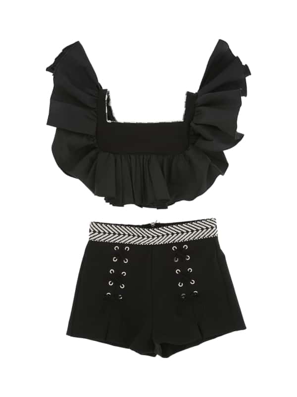 BODY+SHORTS IN OTTOMAN WITH