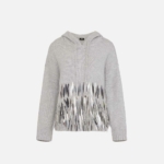 Wool oversized pullover with sequins