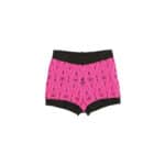 FLUO/BLACK EMBOSSED KNIT SHORTS