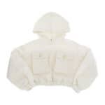 SWEATSHIRT WITH HOOD AND BURRO LOGOED BUTTONS