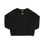 EMBOSSED SWEATSHIRT WITH INTERLOCKING LOGO WITH BLACK EF PLATE