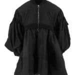PADDED JACKET WITH BLACK LOGO EMBROIDERY