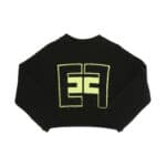 BLACK/LIME EF LOGO CREW NECK TRICOT