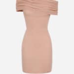 Cashmere blend dress with wide neckline