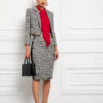 Prince of Wales check jacket with charms