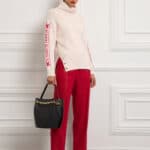 Men’s fit lurex tweed trousers