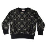 CREW NECK SWEATSHIRT WITH BLACK EF LOANGE PRINT