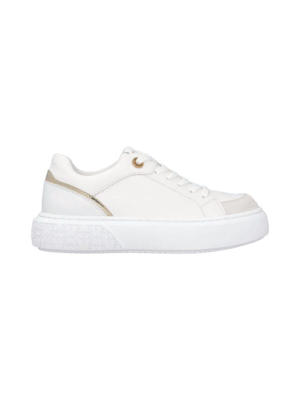 YOKO 02 - SNEAKER CALF LEATHER/MIRROR WHITE/PLATINUM