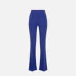 Palazzo trousers in stretch crêpe fabric with charms