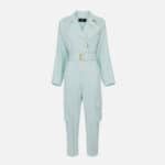 Cargo denim jumpsuit