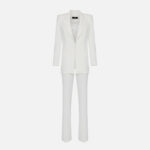 Trouser suit in crêpe fabric