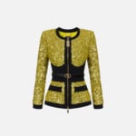 Sequin jacket with bodice