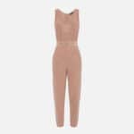 Jumpsuit in cotton fabric with logoed bands and embroidery