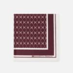 Silk foulard scarf with diamond pattern and logo