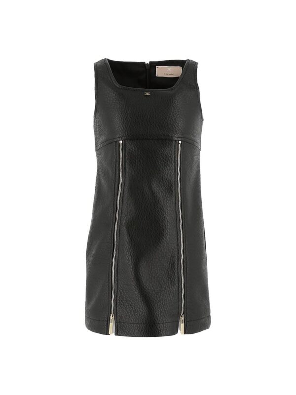 ABITO IN ECO-PELLE CON DETTAGLI ZIP