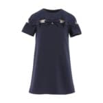 ABITO IN CREPE CON FIOCCHI E CHARM