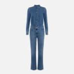 Denim jumpsuit with shirts