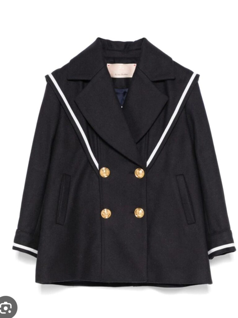 CAPPOTTO IN LANA CON BOTTONI LOGO N