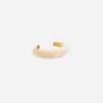 Brass bracelet with logo