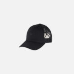 Baseball cap in cotton gabardine and mesh