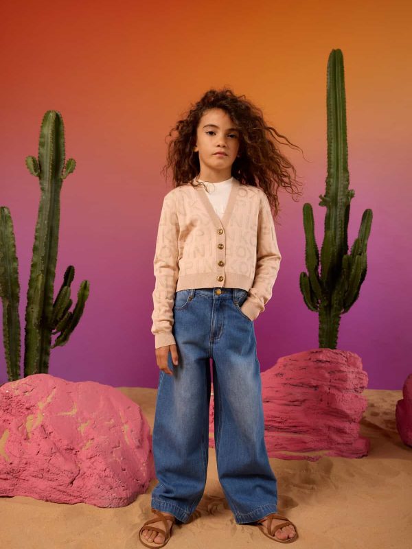 JEANS LARGO CON STAMPA PINKO BLUE D