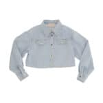 CAMICIA IN DENIM CON RICAMO LOGO SU