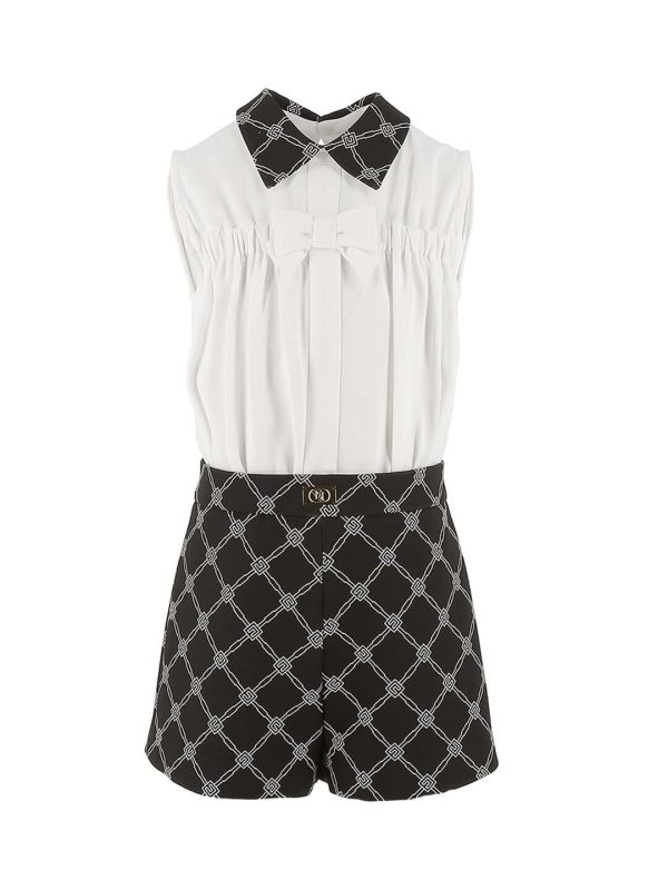 TUTA CON CAMICIA FIOCCO E SHORTS ST