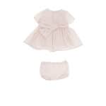 ABITO IN TAFFETA' CON FIOCCO ROSA B