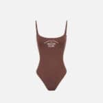 Lycra swimsuit with printed logo