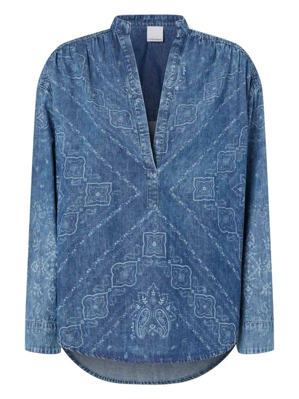 BENGASI BLUSA LIGHT DENIM ST. LASER
