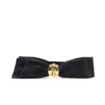 Leather belt with bow