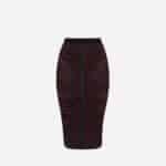 Lightweight jersey skirt with draping