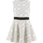 ABITO IN CREPE STAMPA LOGO MILK-NER
