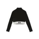 MAGLIA TRICOT BICOLORE NERO/MILK