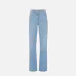 Denim jeans with rhinestones