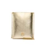 FLAT SATCHEL METALLIC SUEDE
