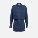 Blue denim dress