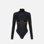 Bodysuit in jersey fabric with jewel details