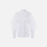 Cotton poplin shirt with bows