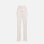 Lightweight crêpe fabric trousers