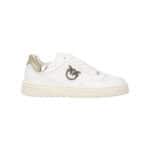 MANDY 11 - SNEAKER CALF LEATHER/SPREADING/MIRROR WHITE/LIGHT GOLD