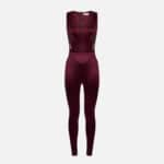 Lycra jumpsuit with jewel logo