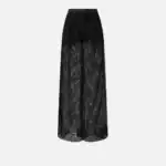 CLUEDO PANTALONE SATIN E PIZZO