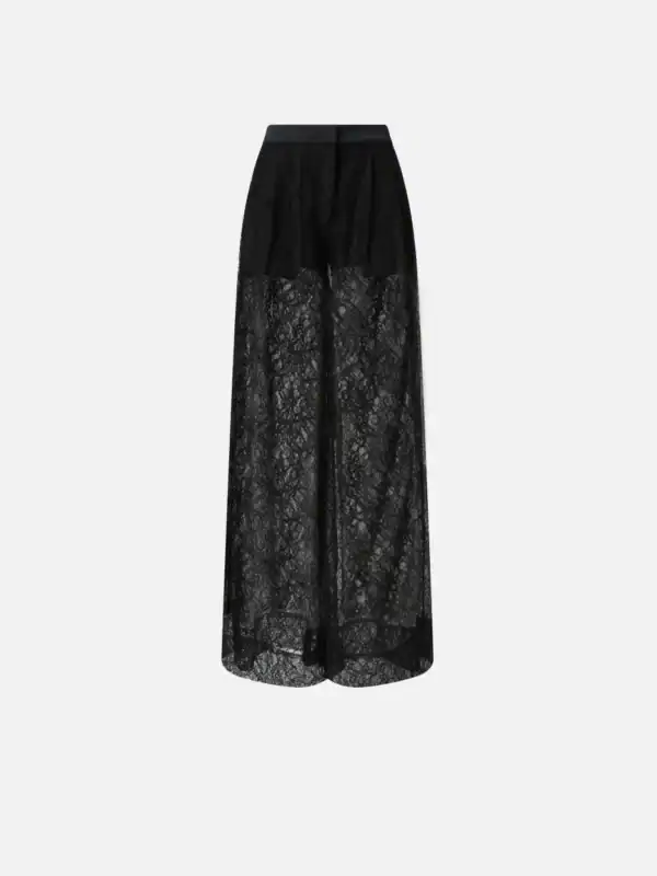 CLUEDO PANTALONE SATIN E PIZZO