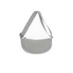 TRACOLLA CON LOGO EMBOSSED GREY WAS