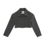 GIACCA CROPPED SPIGATA CON RICAMO N